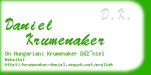 daniel krumenaker business card